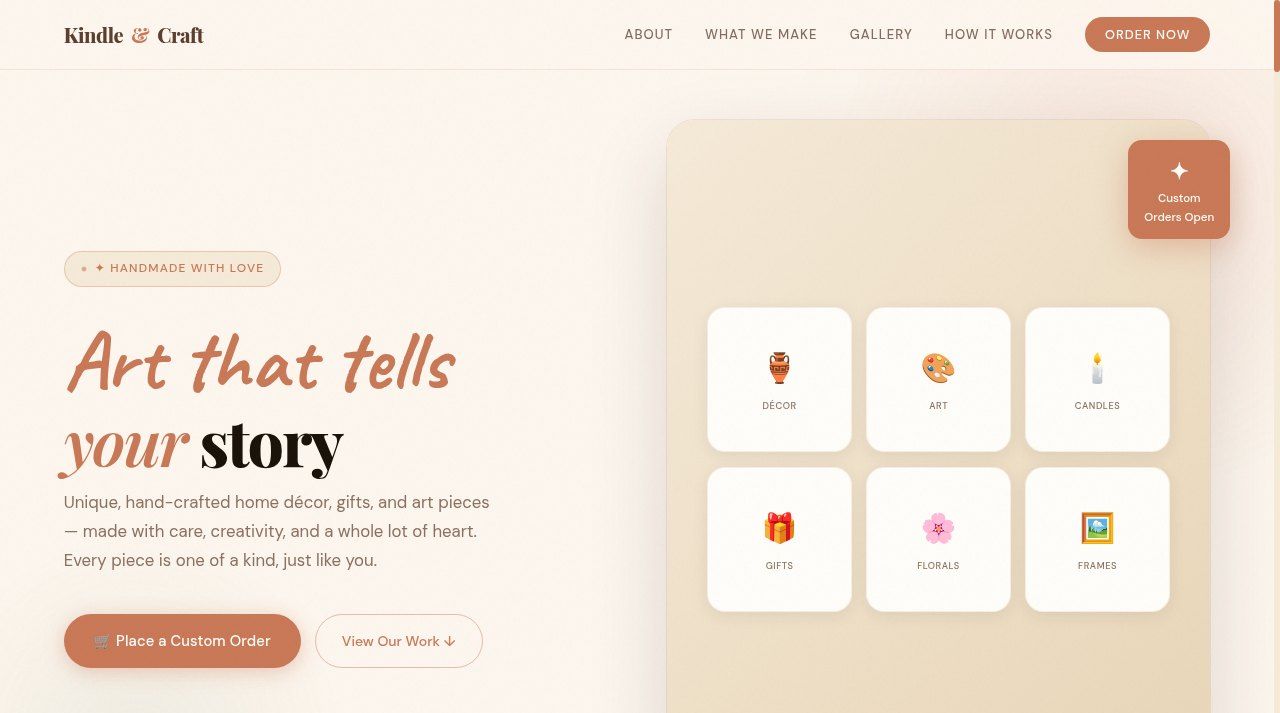 Kindle & Craft interface capture